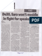 Philippine Daily Inquirer, June 3, 2019, Du30, Sara Wont Meddle in Fight Ofr Speakership PDF