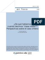 Espinoza V. y Barozet E. (2008) - de Que Hablamos Cuando Decimos Clase Media. Perspectivas Sobre El Caso Chileno PDF