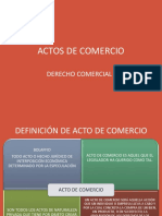 Actos de Comercio