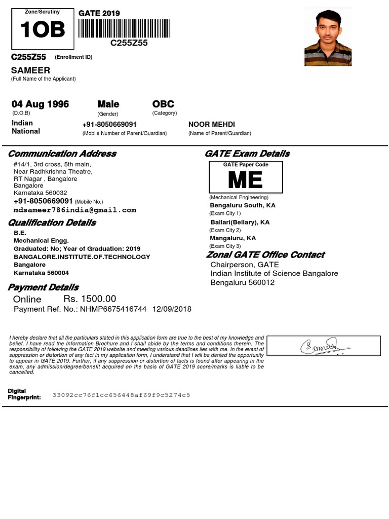 C 255 Z 55 Applicationform 1 | PDF