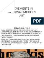 Movements in Interwar Modern Art