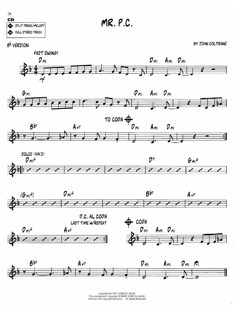 John Coltrane MR PC | PDF
