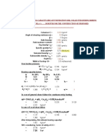 Calculation of Safe Bearing Capacity (SBC) of Foundation Soil Collected During Boring From BH No: - .. at R.L (+) .M Depth For The Construction of Proposed .