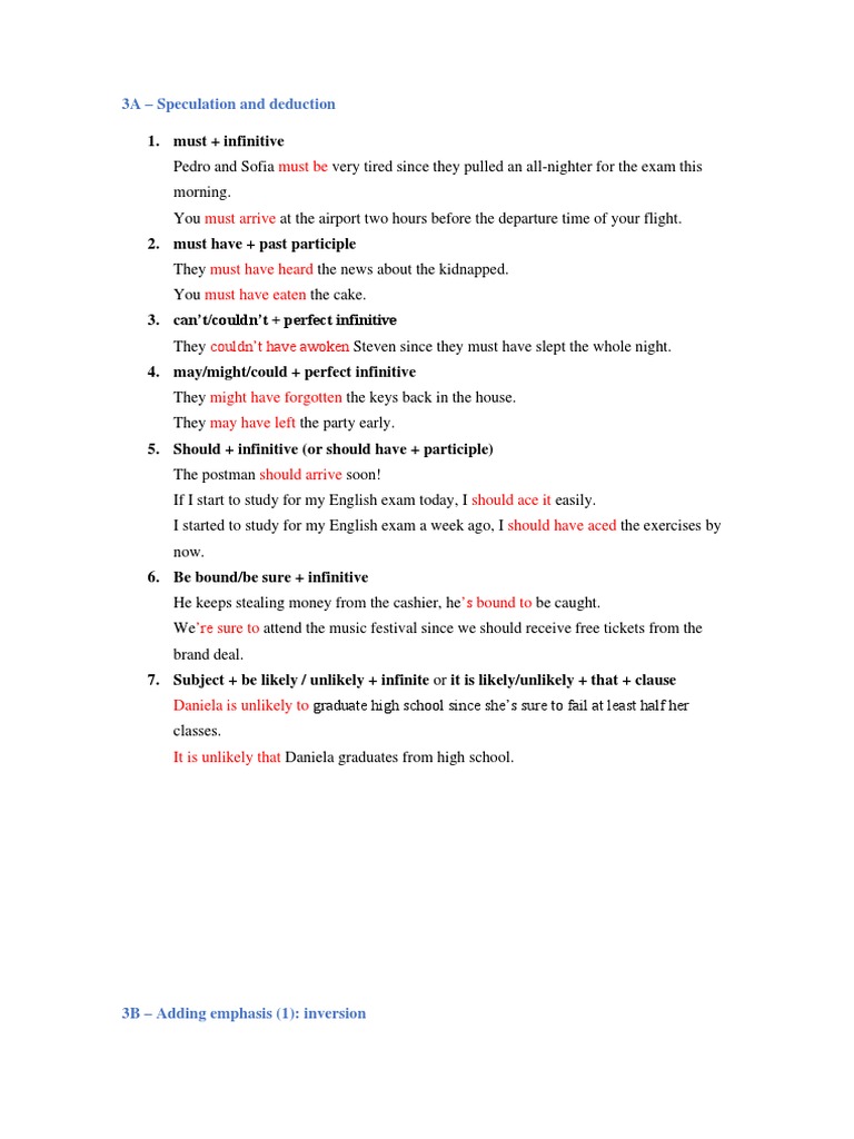 Unit 3 Grammar | PDF | Grammar | Syntax