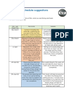 Production Schedule