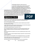 Alignment Check Methodology in Piping Stress Analysis Using Caesar II