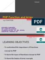 Xii Ca Chapter 05 PHP Function and Array