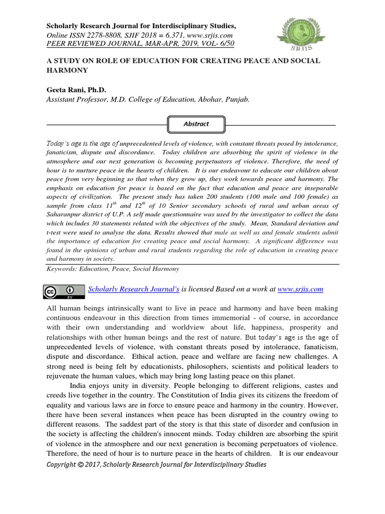 Study of Achievement Motivation Among Postgraduate Students in Relation ...