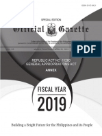 Official Gazette ANNEX 2019