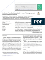 Evaluation of Modified Hyaluronic Acid in Terms of Rheology, Enzymatic Degradation and Mucoadhesion