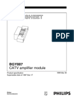 Data Sheet: CATV Amplifier Module
