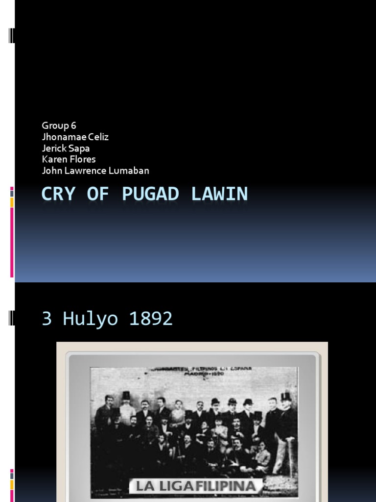 Cry Of Pugad Lawin Pdf