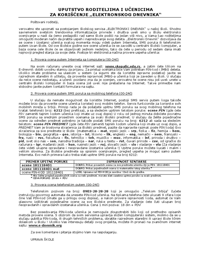 MOJ E DNEVNIK ZA RODITELJE intelligence overview