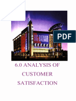 6.0 Analysis of Customer Satisfaction