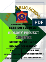 SESSION: 2019-20: Biology Project