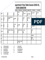 Computer Science Dept Time Table 2018-19 EVEN