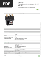 Product Data Sheet: Tesys LRD Thermal Overload Relays - 80... 104 A - Class 10A