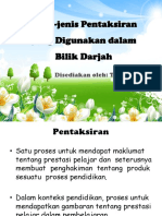 Jenis-Jenis Pentaksiran