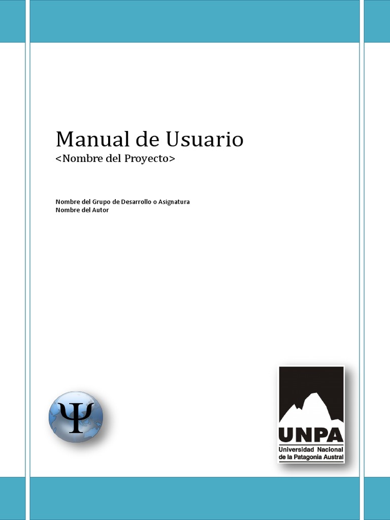Plantilla Manual de Usuario en Word | PDF | Tabla (base de datos ...