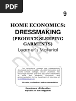 Dressmaking Learning Module PDF