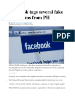 Facebook Tags Several Fake News Items From PH