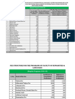 Fee Structure 