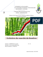 Evolution Du Marché de Bambou SAMBOTIANA Anselme 2013 PDF