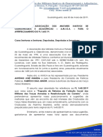 Amiga - Carta Ao Congresso nACIONAL - pl1645/2019 MILITARES