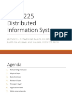 Distributed Information Systems: Lecture9 - Networkingbasics: Osi Model Basedon Agrawalandsharma, Prospectpress