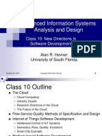 Advanced Information Systems Analysis and Design: Class 10: New Directions in Software Development