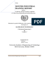 Six Months Industrial Training Report: University Institute of Engineering & Technology M.D.University, Rohtak-124001