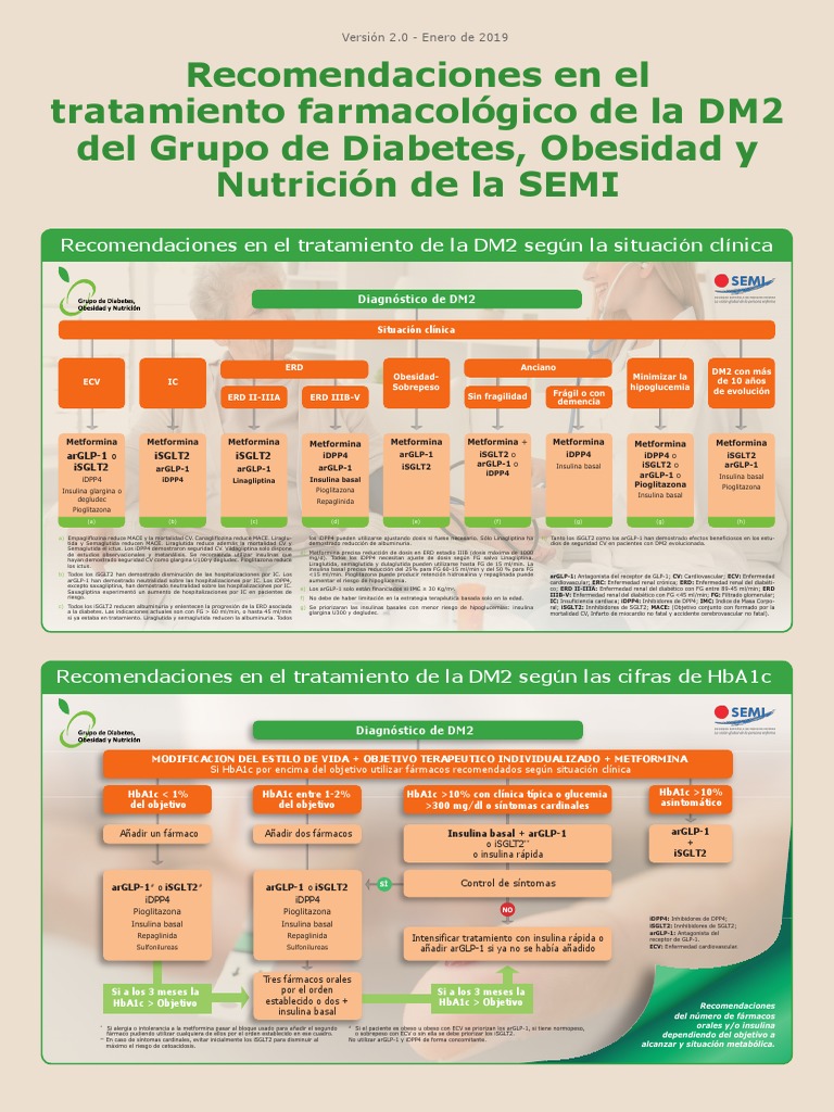 Algoritmo de Tratamiento para DM2 2023 | PDF | Diabetes mellitus tipo 2 ...