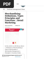 Merchandising - Definitions, Types Principles and Functions - Retail Marketing