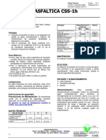 Emulsion Asfaltica CSS 1H PDF