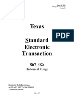 Texas Standard Electronic Transaction: Historical Usage