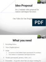 How To Make A Video Proposal