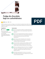 Fudge de Chocolate Bajo en Carbohidratos