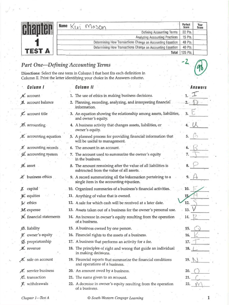 Chapter 1 Test