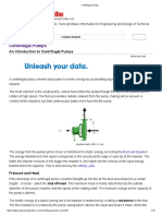 An Introduction To Centrifugal Pumps