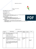 Proiect Didactic Flori de Primvar - Laleaua