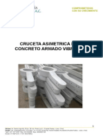 Cruceta de concreto armado