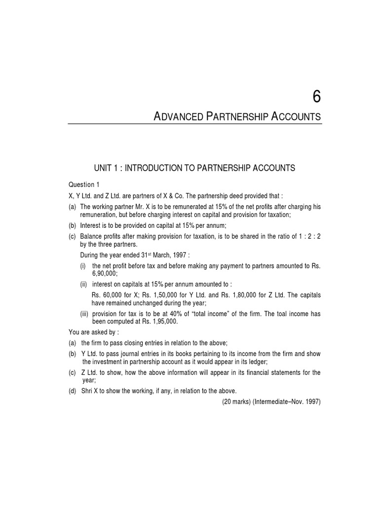 Partnership PDF PDF Debits And Credits Partnership
