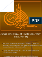 Performance of Textile Industry