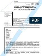 NBR 4 - 2000 - Concreto Compactado Com Rolo - Determinacao Da Densidade in Situ Com o Uso De