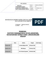 Contoh Manual SMK3 1