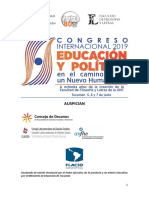 SEGUNDA CIRCULAR. Congreso Internacional Educación y Política- Tucumán 2019