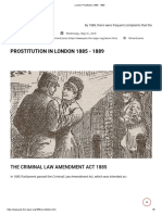 London Prostitution 1885 - 1889