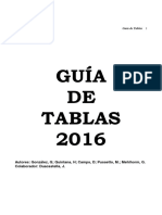 Guía de Tablas 2016 PDF