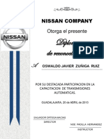 Diplomas NISSAN