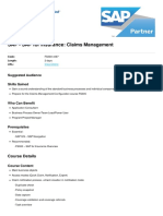 Sap For Ins Claims Manage